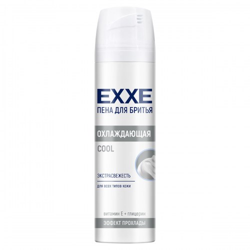 EXXE Пена для бритья ОХЛАЖДАЮЩАЯ COOL, 200 мл